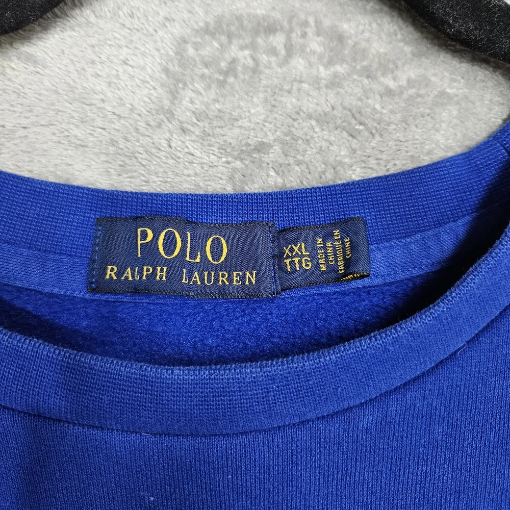 Polo Ralph Lauren Downhill Racing Series Suisse 16 Crewneck Sweatshirt Blue XXL
